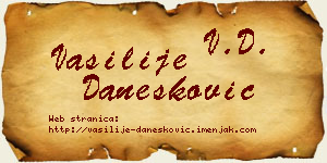 Vasilije Danesković vizit kartica
